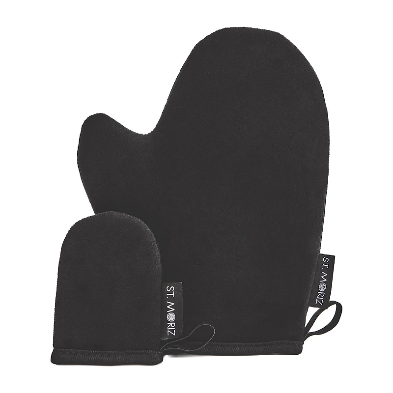 St. Moriz Luxury Double Sided Tanning Mitt And Face Mitt Set