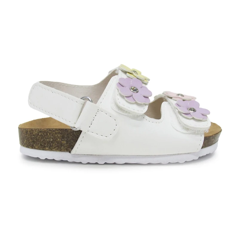 Pop Zazani Toddler Girls Adjustable Strap Footbed Sandals