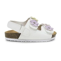 Pop Zazani Toddler Girls Adjustable Strap Footbed Sandals