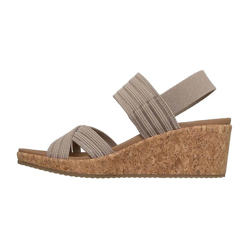 Skechers Womens Arch Fit Beverlee 2.0 Wedge Sandals