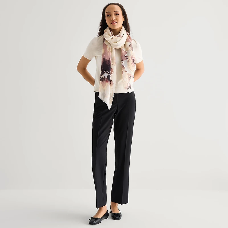 Collection Xiix Inky Floral Floral Oblong Scarf