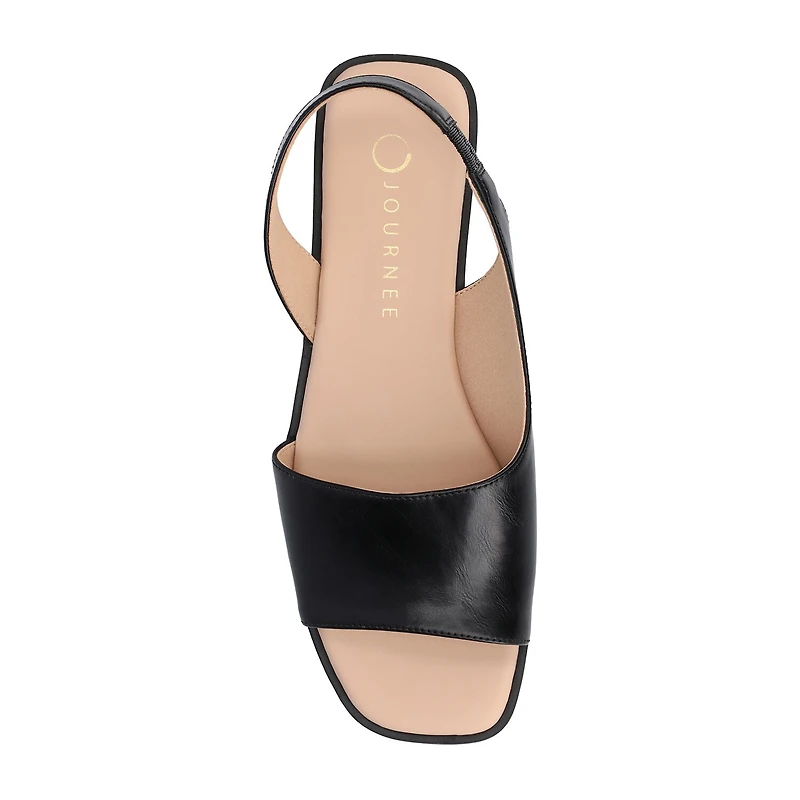 Journee Collection Womens Brinsley Slingback Strap Flat Sandals