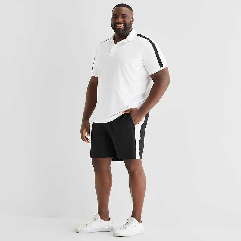 Shaquille O'Neal XLG™ Active Mens 8" Big and Tall Moisture Wicking Workout Shorts