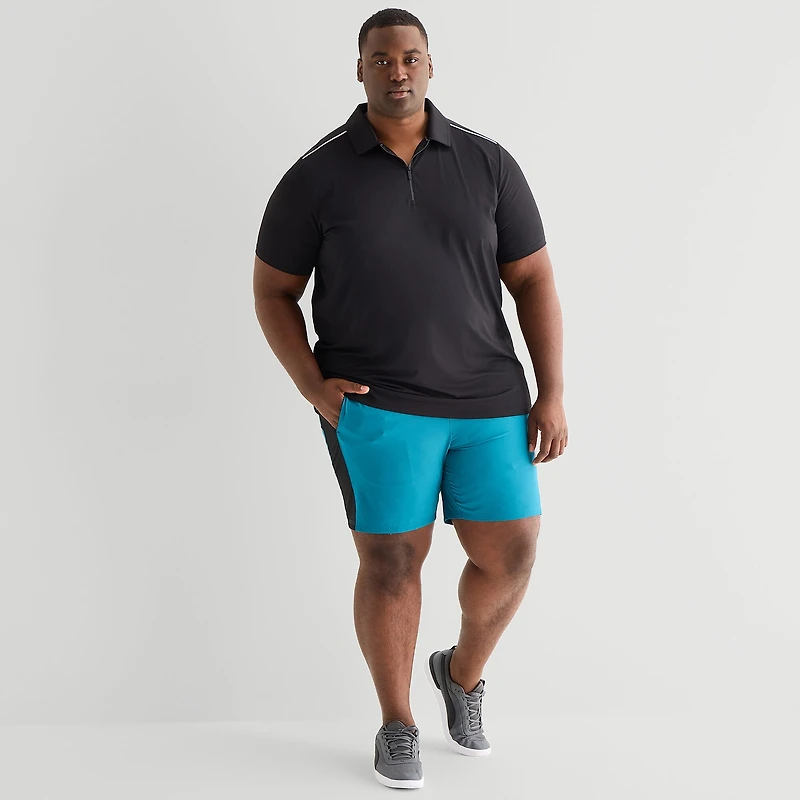 Shaquille O'Neal XLG™ Active Piped Big and Tall Mens Short Sleeve Polo Shirt