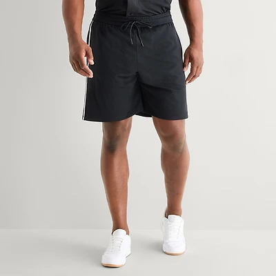 Shaquille O'Neal XLG™ Active Taped Mens 8" Mid Rise Big and Tall Moisture Wicking Workout Shorts