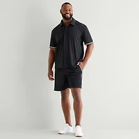 Shaquille O'Neal XLG™ Active Taped Mens 8" Mid Rise Big and Tall Moisture Wicking Workout Shorts