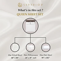 SUPERIOR® Egyptian Cotton Premium Soft 530tc Deep Pocket Sheet Set
