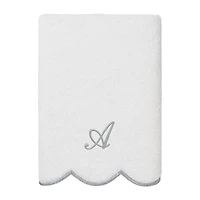 Linum Home Textiles Adornia Scallop Personalized 3-pc. Quick Dry Bath Towel Set