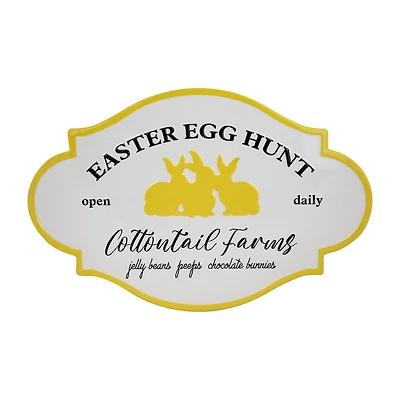 Northlight 18" Egg Hunt Vintage Style Metal Wall Sign