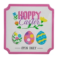 Northlight 10" Hoppy Open Daily Metal Wall Sign