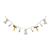 Northlight 4ft Fabric Rabbits And Carrots Easter Indoor Garland
