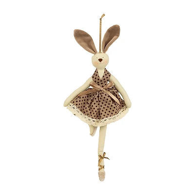 Northlight 13" Plush Ballerina Bunny Hanging Hanging Decor