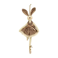 Northlight 13" Plush Ballerina Bunny Hanging Hanging Decor