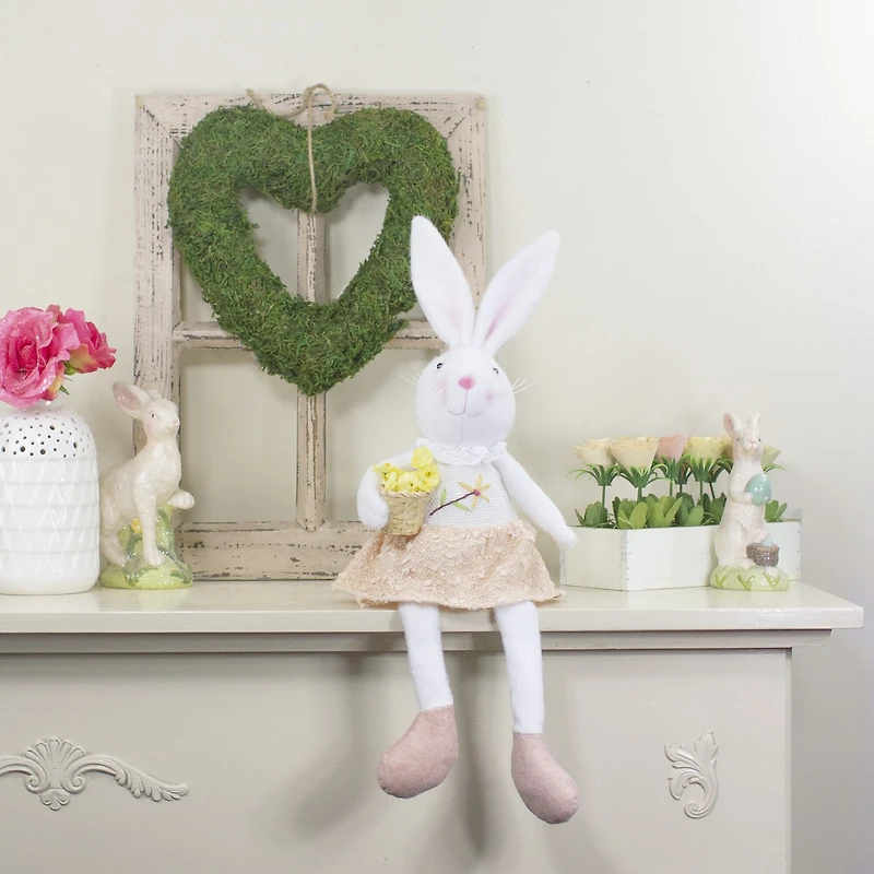 Northlight 24" Girl Bunny Rabbit And Spring Easter Figurine