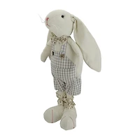 Northlight 15" Boy Bunny Rabbit In Overalls Spring Easter Tabletop Decor