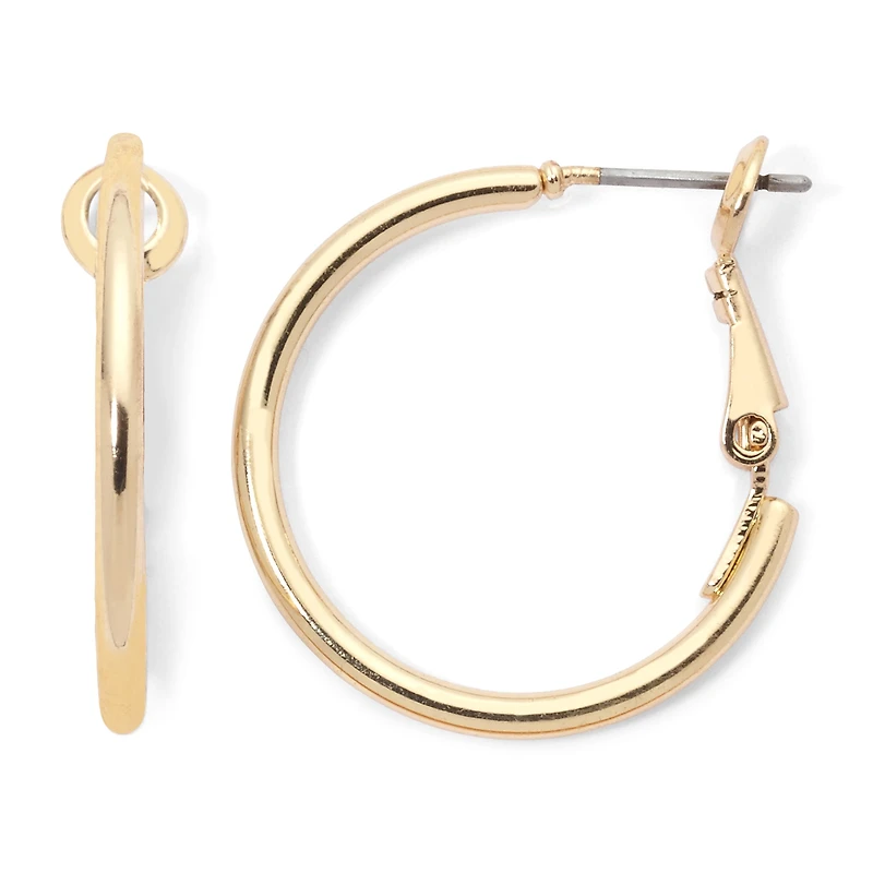 Mixit Womens Stainless Steel 24mm Hypoallergenic Hoop Earrings