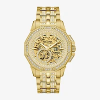 Bulova Octava Mens Automatic Gold Tone Stainless Steel Bracelet Watch 98a292
