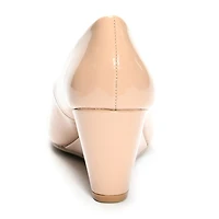 CL by Laundry Nima Womens Round Closed Toe Wedge Heel Pumps