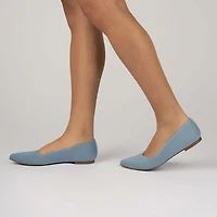 Journee Collection Minnah Womens Pointed Closed Toe Slip-On Shoe