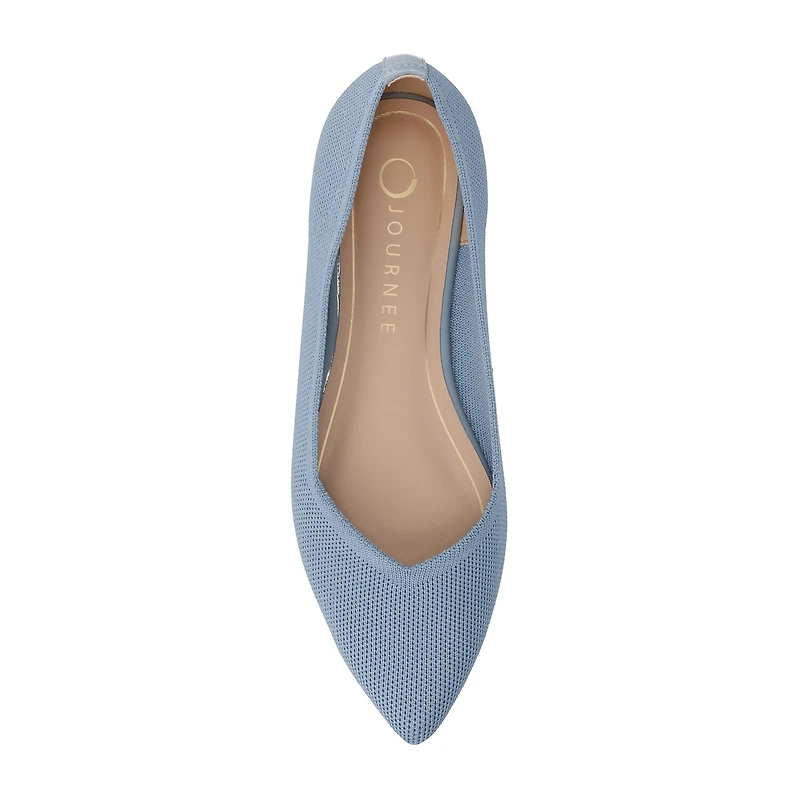 Journee Collection Minnah Womens Pointed Closed Toe Slip-On Shoe