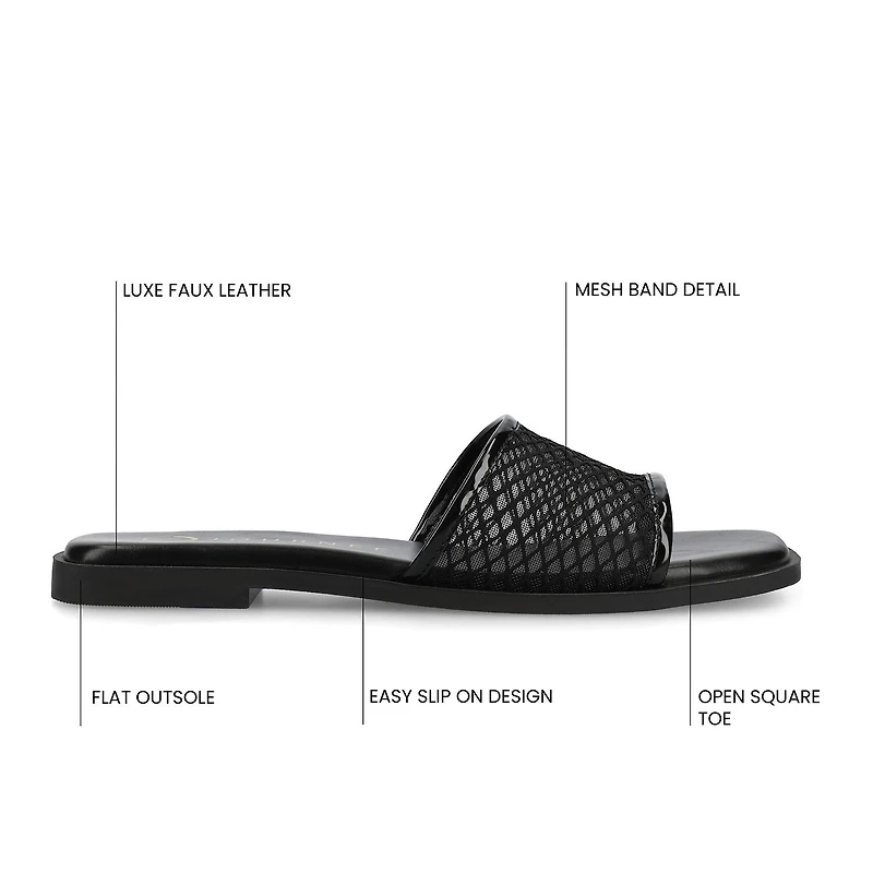 Journee Collection Womens Breckley Flat Sandals