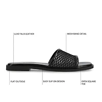 Journee Collection Womens Breckley Flat Sandals