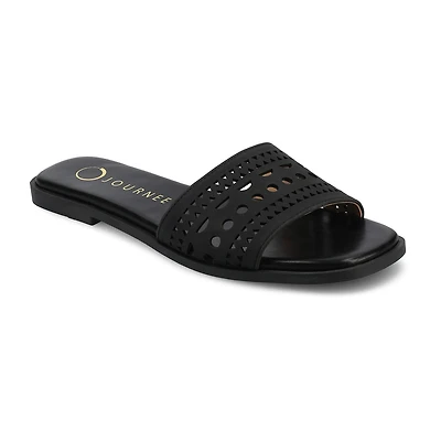 Journee Collection Womens Brodie Flat Sandals
