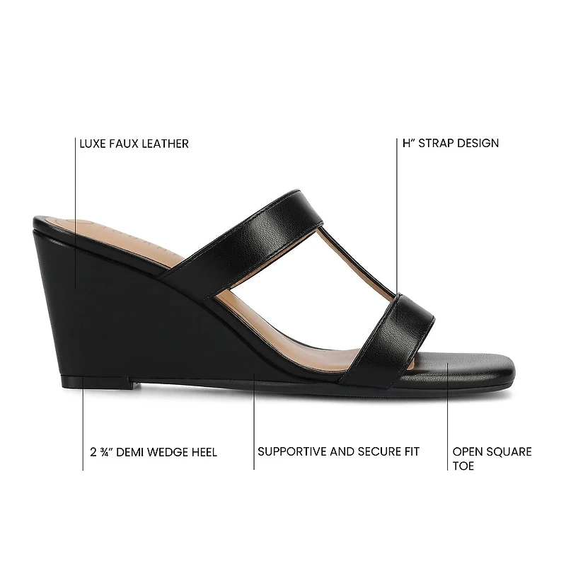 Journee Collection Womens Clodie Wedge Sandals