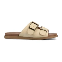Journee Collection Womens Cosette Adjustable Strap Flat Sandals