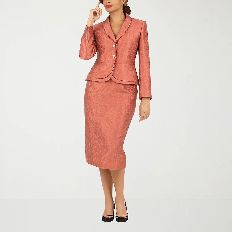 Giovanna Signature 2-pc. Brocade Skirt Suit