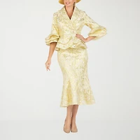 Giovanna Collection 2-pc. Brocade Skirt Suit