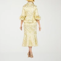 Giovanna Collection 2-pc. Brocade Skirt Suit