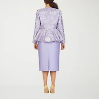 Giovanna Collection 3-pc. Brocade Skirt Suit