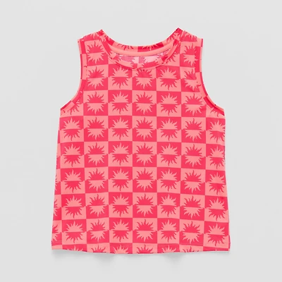 Xersion Performance Little & Big Kid Girls Crew Neck Sleeveless Active Tank Top