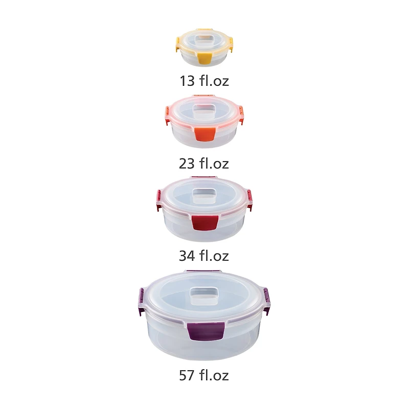 Joseph Joseph Nest Lock 8-pc. Round Food Storage Set
