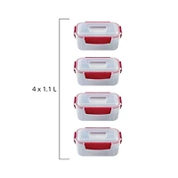 Joseph Joseph Nest Lock 8-pc. Rectangular Food Storage Set