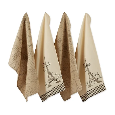 Design Imports Pairs 4-pc. Dish Towel Set