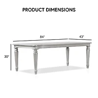 Furniture of America™ Melodi Parc Rectangular Wood-Top Dining Table