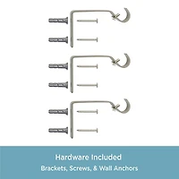 Kenney Mercer Ball 3/4 Adjustable Curtain Rod