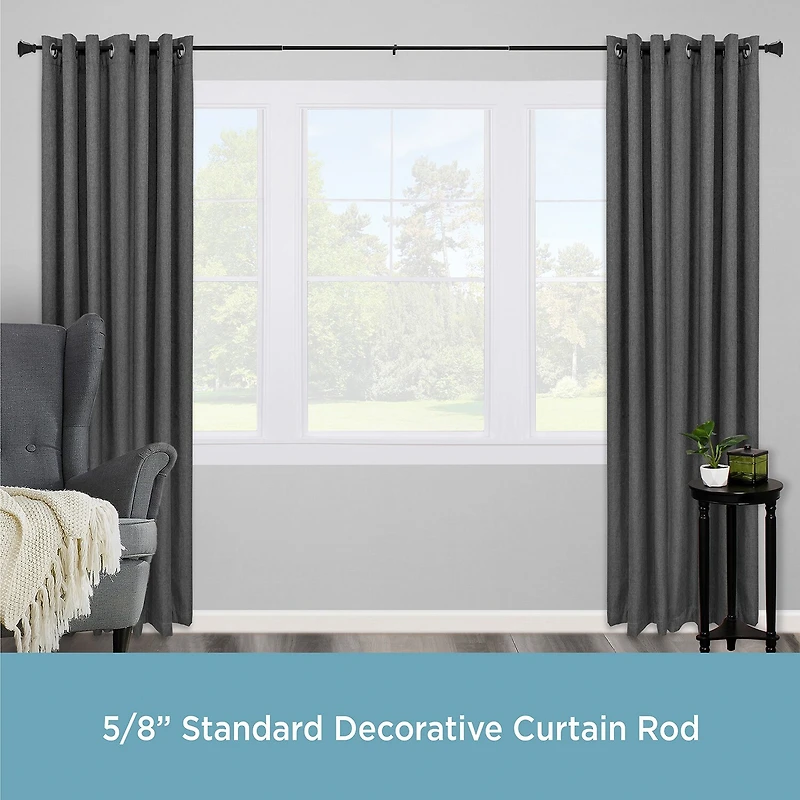 Kenney Seville Square 5/8 Adjustable Curtain Rod