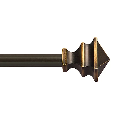 Kenney Arts & Crafts Petite Square 1/2 Adjustable Curtain Rod