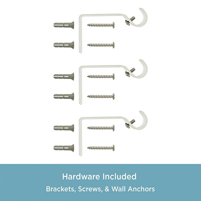 Kenney Alanis Ball 5/8 Adjustable Curtain Rod