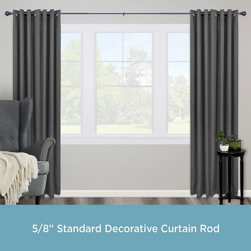 Kenney Mae Ball 5/8 Adjustable Curtain Rod