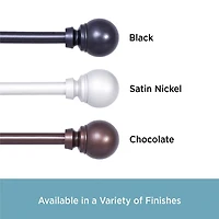 Kenney Mae Ball 5/8 Adjustable Curtain Rod