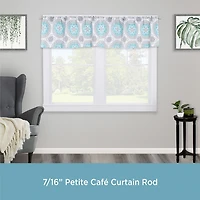 Kenney Ashby Petite Cafe Decorative 7/16 Adjustable Curtain Rod