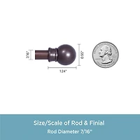 Kenney Fiona Cafe 7/16 Adjustable Curtain Rod