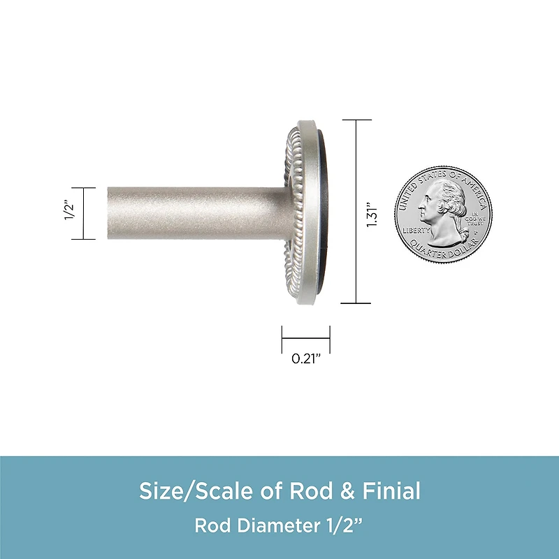 Kenney Sanford 1/2 IN Tension Curtain Rod
