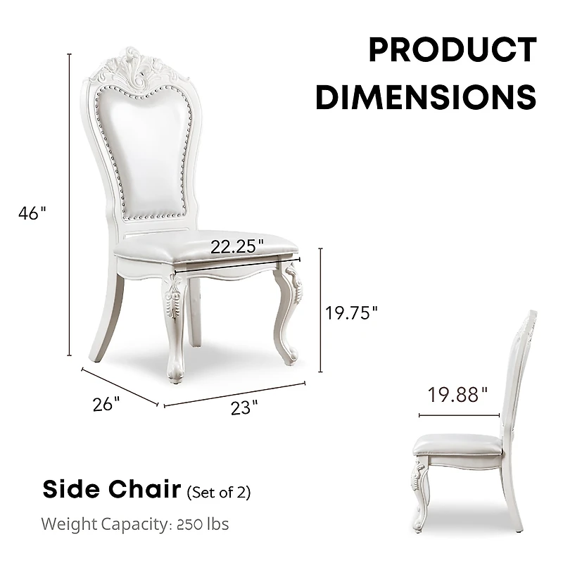 Furniture of America™ San Rose 2-pc. Upholstered Dining Chair