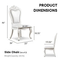 Furniture of America™ San Rose 2-pc. Upholstered Dining Chair