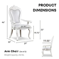 Furniture of America™ 2-pc. Upholstered Dining Chair